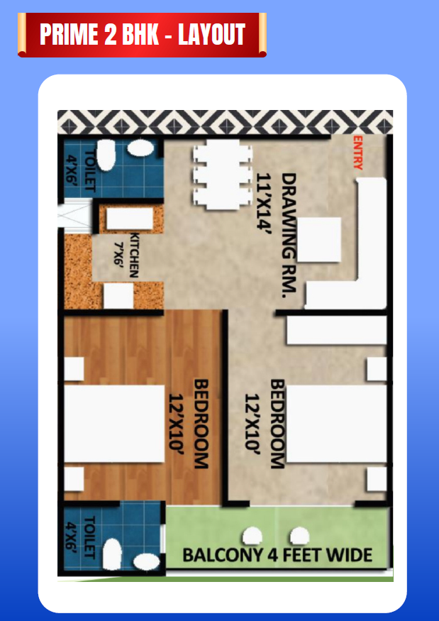PRIME 2 BHK
