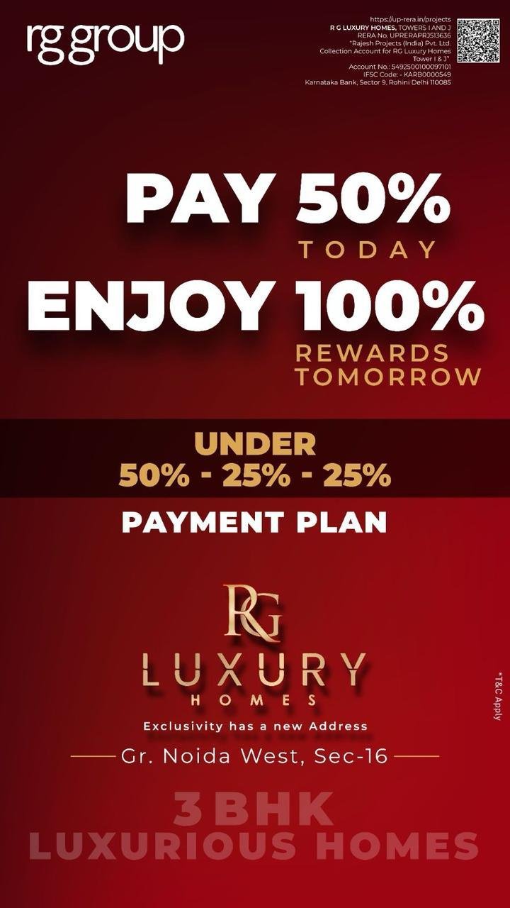 3 bhk Apartment for sale in RG luxury Homes